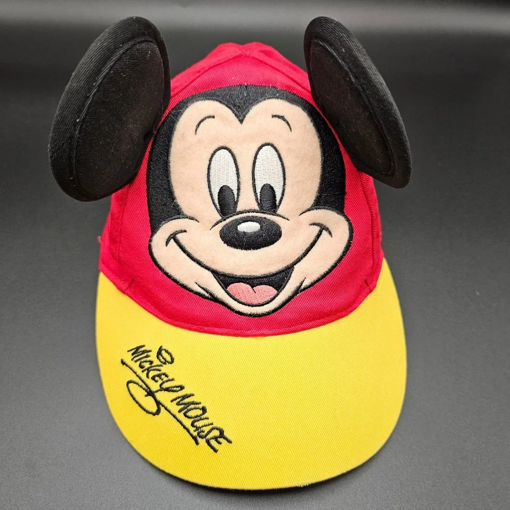 Kids Toddler Disney Walt Disney World Mickey Mouse‎ Red Yellow Baseball Cap